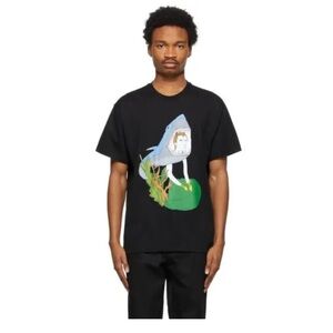 Burberry marine sketch print oversized tee